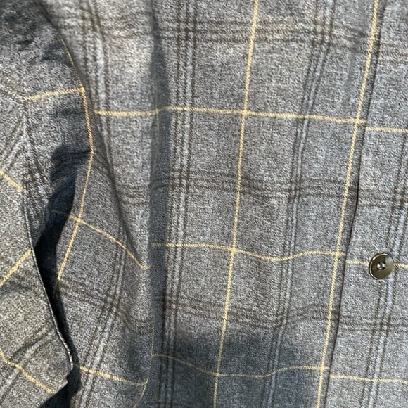 Hurley Phantom Button Up Shirt Mens Medium Blue Plaid Long Sleeve Chest Pocket - Picture 5 of 8